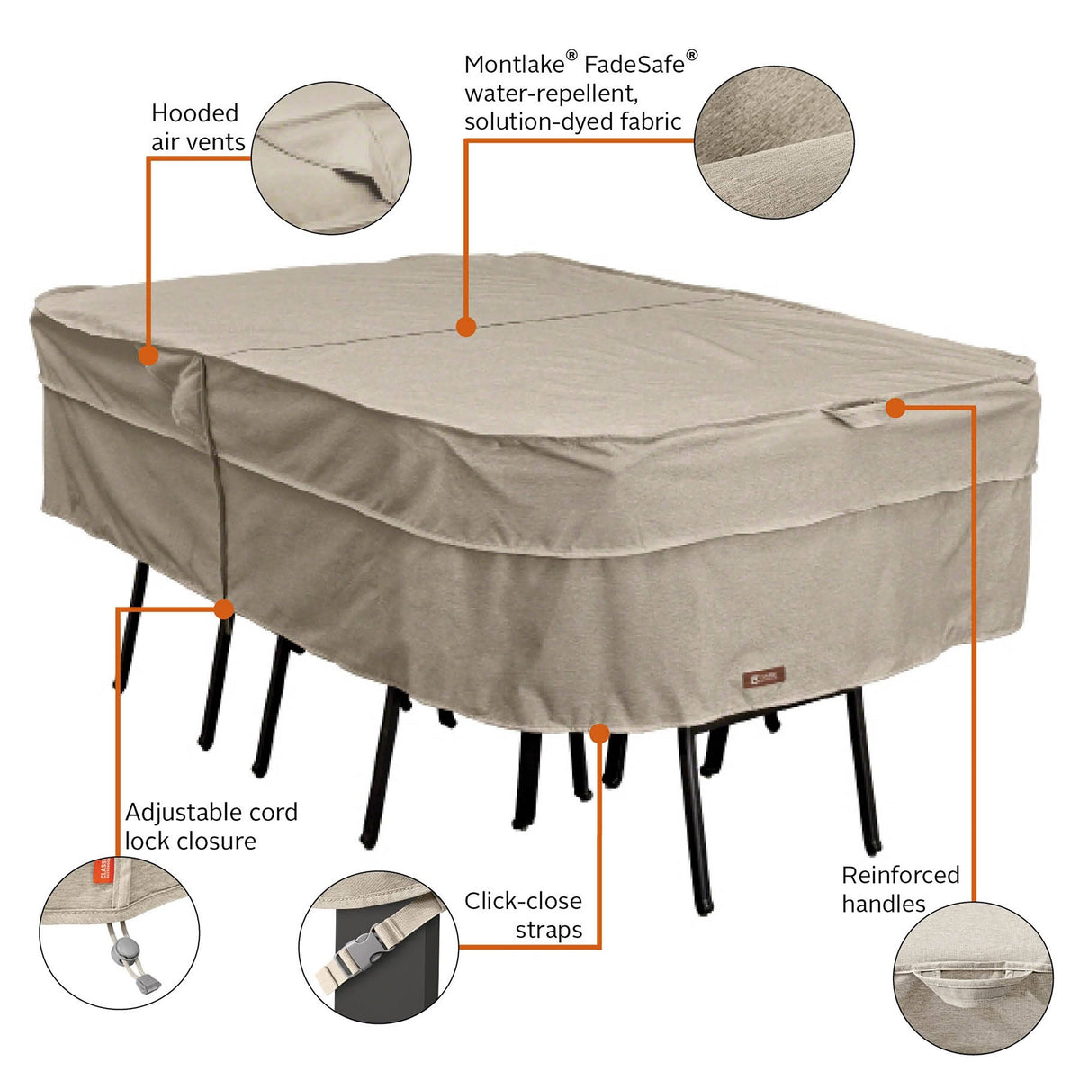 Patio Table & Chair Set Cover U9863