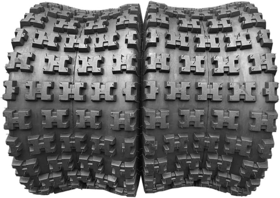 21x7-10 20x10-9 ATV Tires Set of 4 Tubeless All Terrain 4Ply H926492