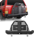 Rear Bumper with Swing Out Tire Carrier and Foldable Table Textured Black Steel E41675