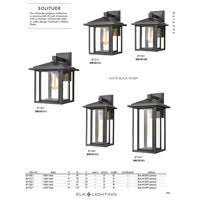 Matte Black 1-Light Sconce with Clear M31250