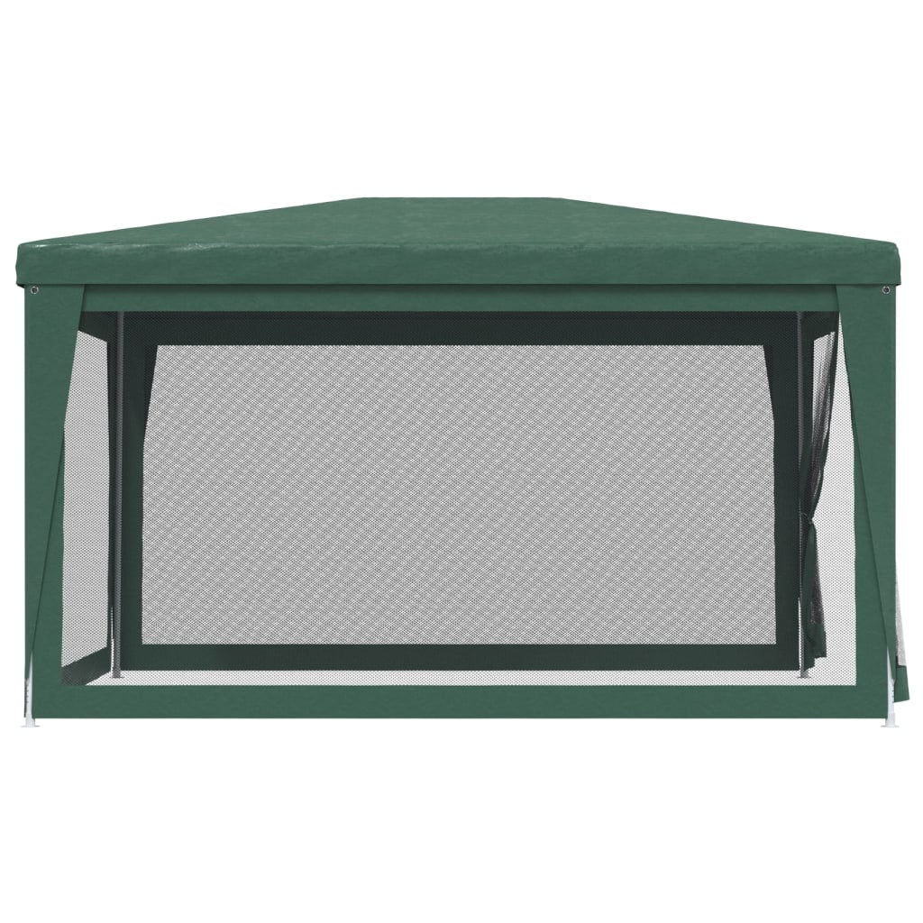 Green 9.8'x13.1' HDPE Party Tent with 4 Mesh Sidewalls P337