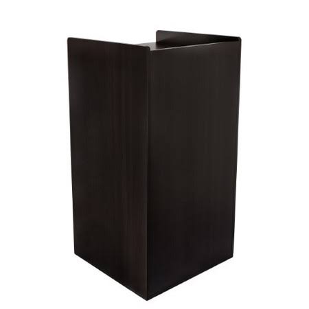 Black 40 Gallon Wood Trash Can Enclosure Q66271