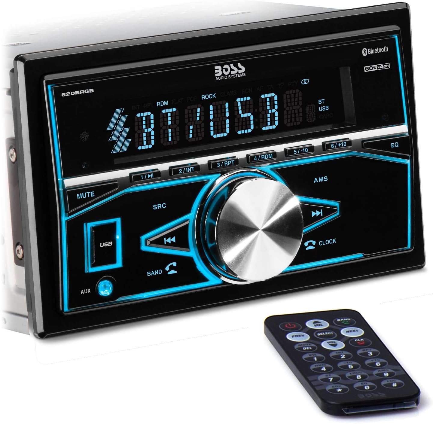 Single Din Bluetooth Car Stereo with CD/MP3/USB/AUX Input F82943