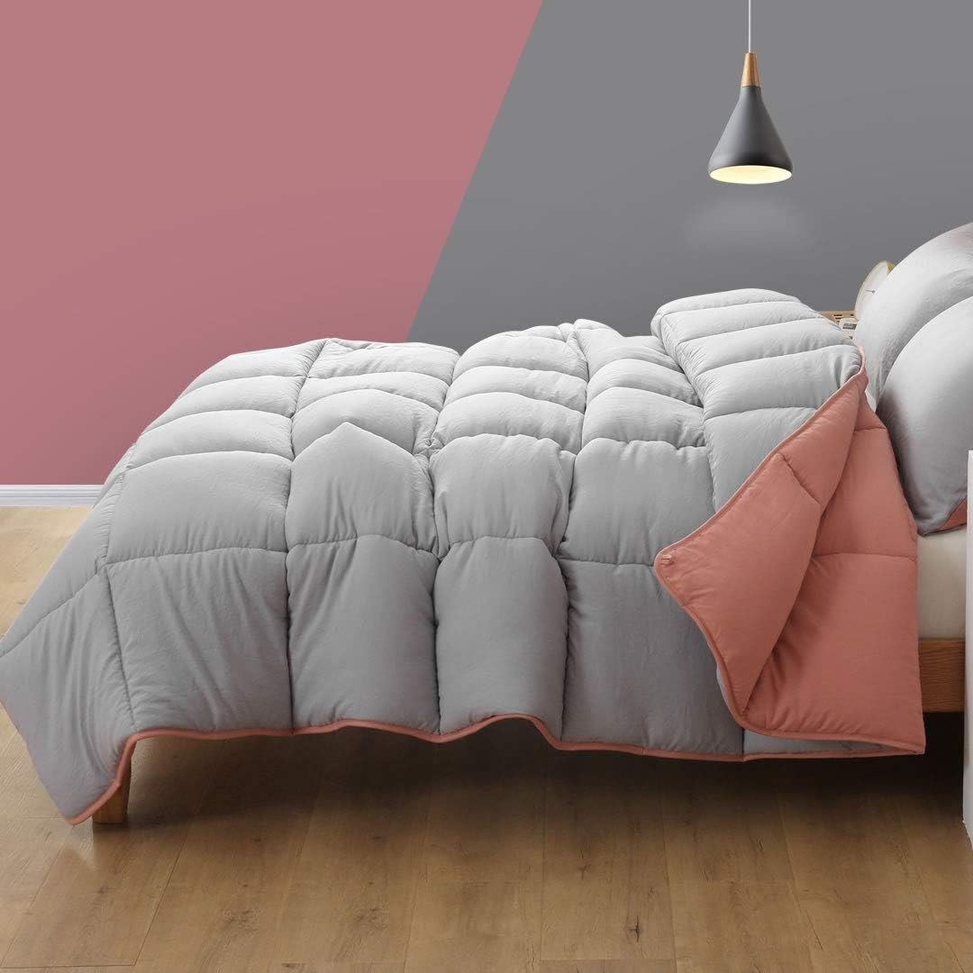 Reversible Down Alternative Comforter Set with Shams G35966