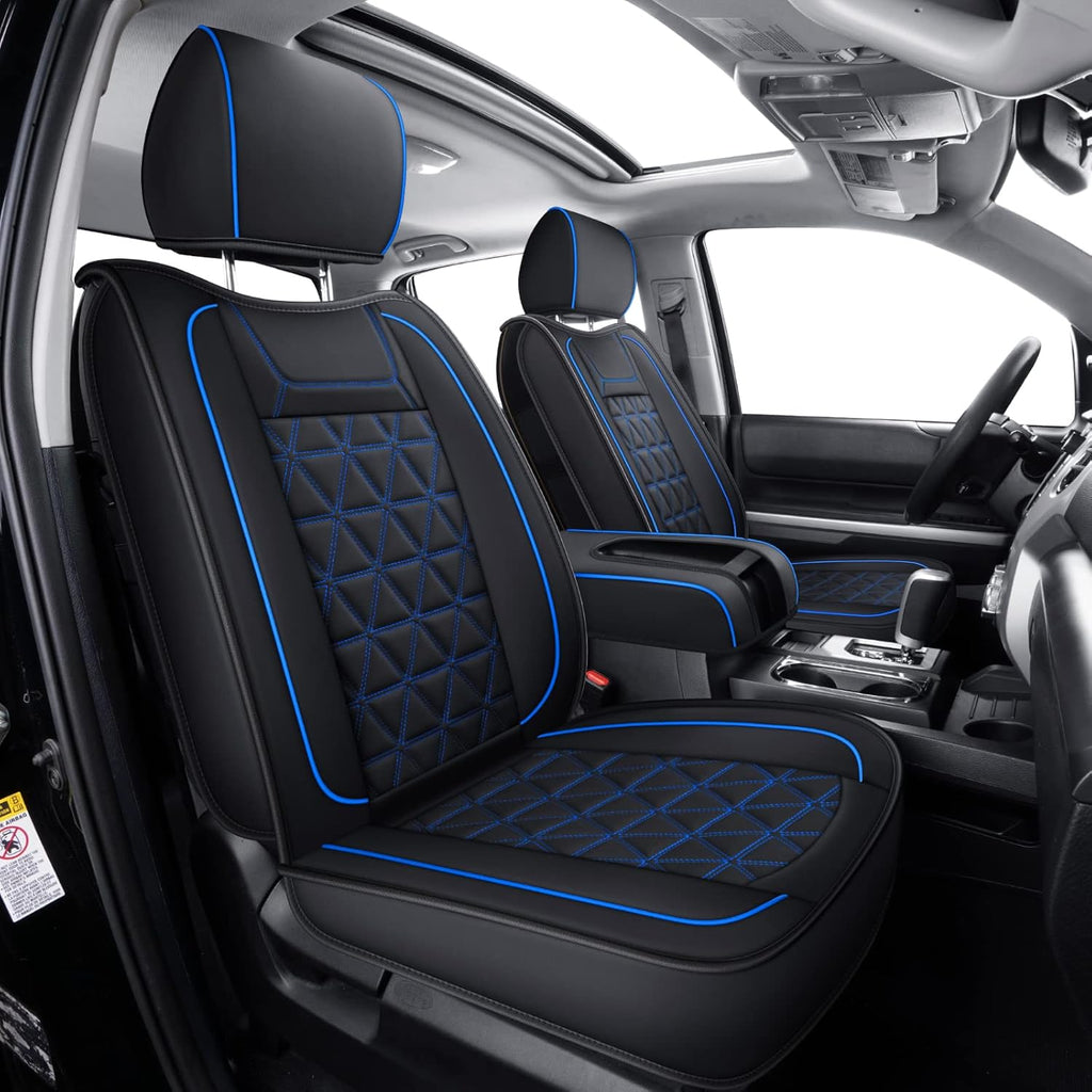 Brown Waterproof Faux Leather Full Set Seat Covers Q33898