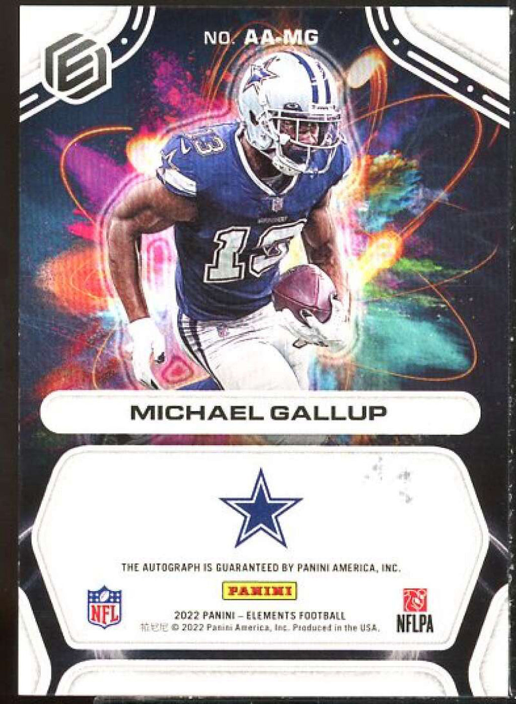 2022 Panini Elements Atomic Autographs Neon Card Y710135