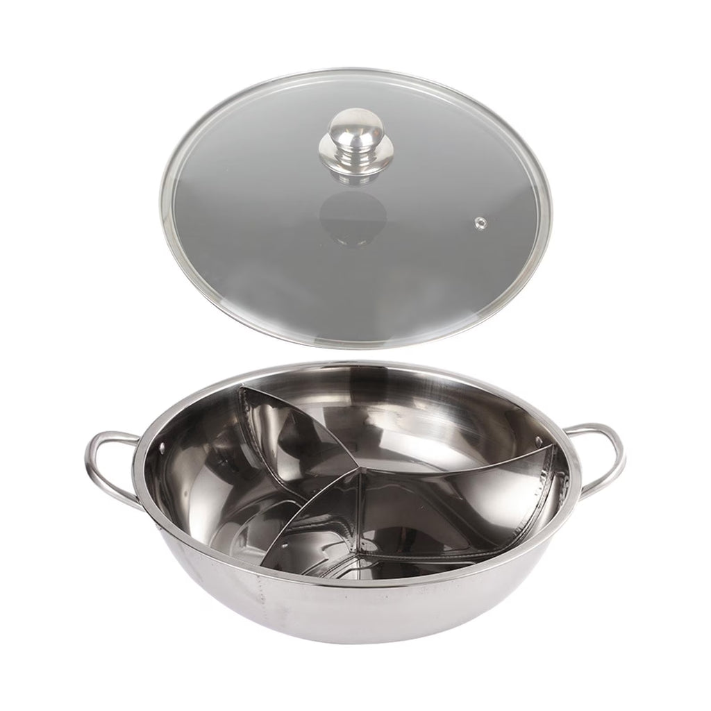 Three Sided Tabletop Hot Pot Cookware 31.2cm S2221