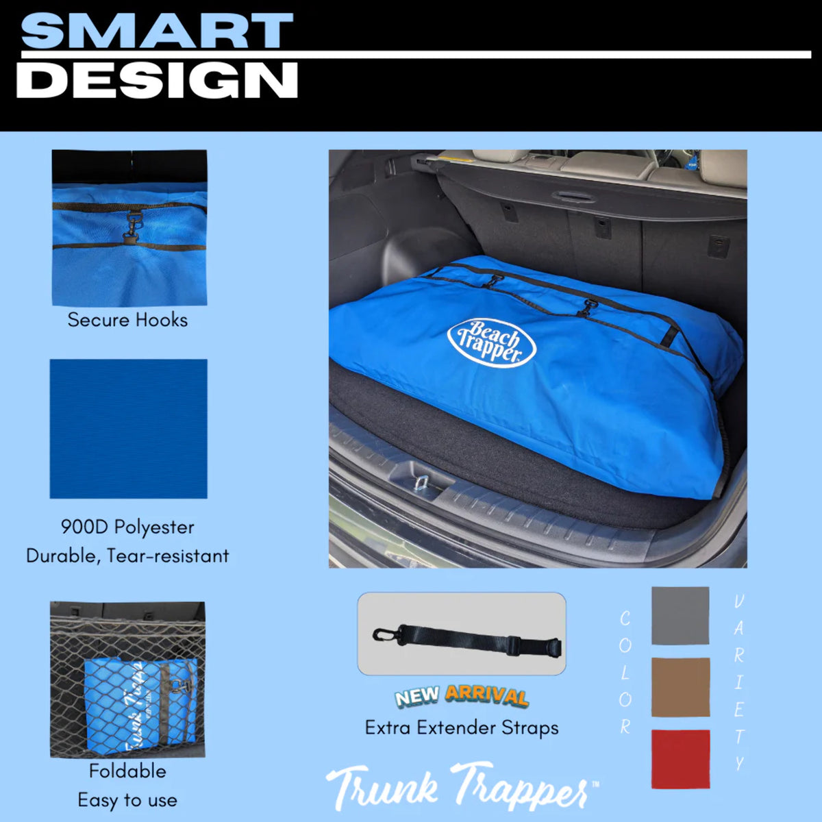 Beach Blue Trunk Storage Bag Q869474