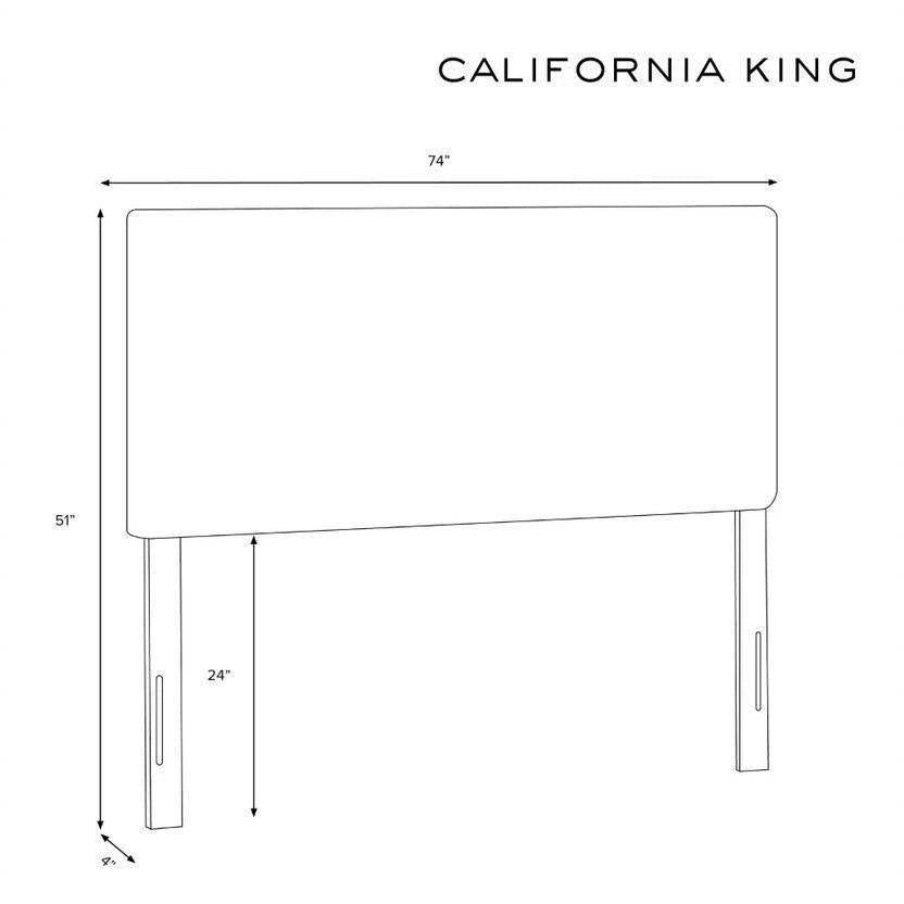 California King Blue Plaid Headboard L65130