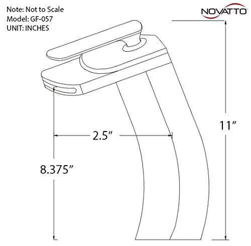 Brushed Nickel Waterfall Vessel Faucet T57829