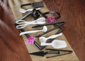 White 9x22 Plastic Tongs J51932