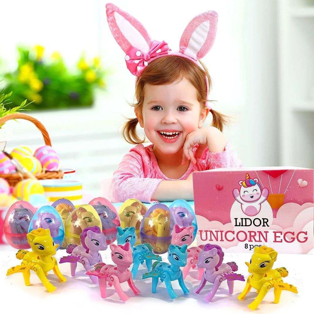 Unicorns Surprise Eggs with Toys Inside Pack of 8 F415