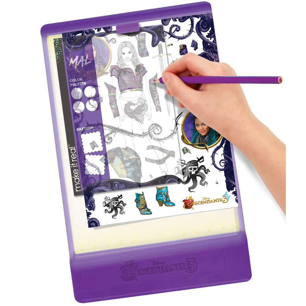 9 Piece Fashion Design Coloring & Tracing Light Table Set W2950