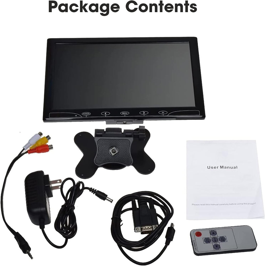 10.1 Inch LED Security Monitor with Remote Control Pack of 2 E5119