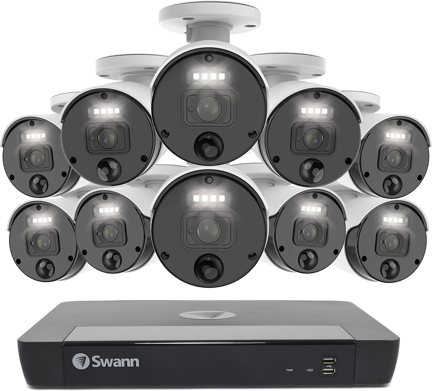 8 Camera 8 Channel POE NVR 4K Wired Security Camera System M905794