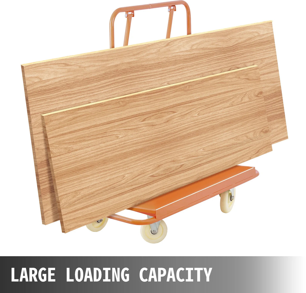 Drywall Cart Platform Hand Truck 3000 lbs Capacity with Four Swivel Casters V8765