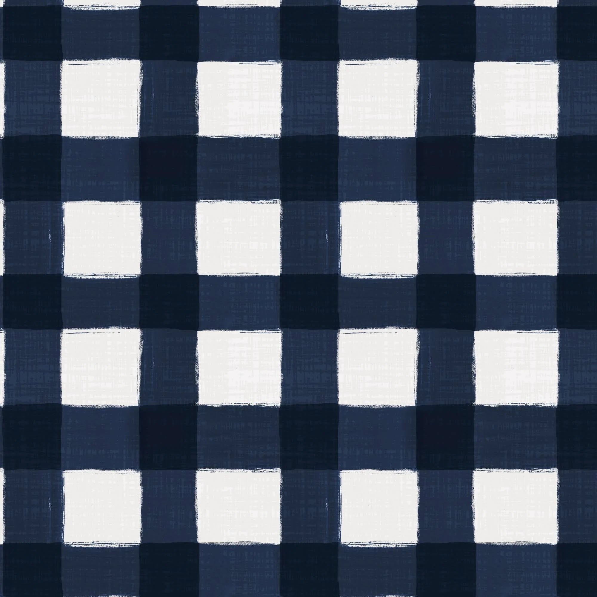 California King Blue Plaid Headboard L65130