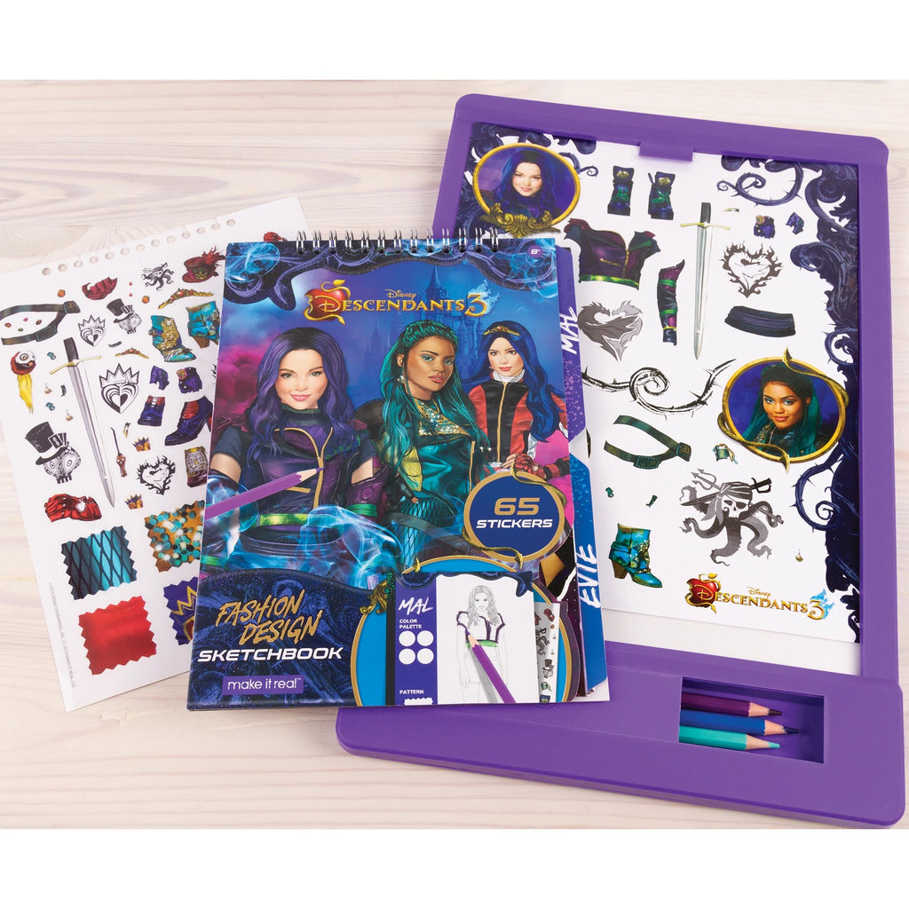 9 Piece Fashion Design Coloring & Tracing Light Table Set W2950