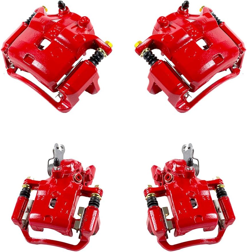 Red Powder Coated Caliper Assembly Set Kit J883