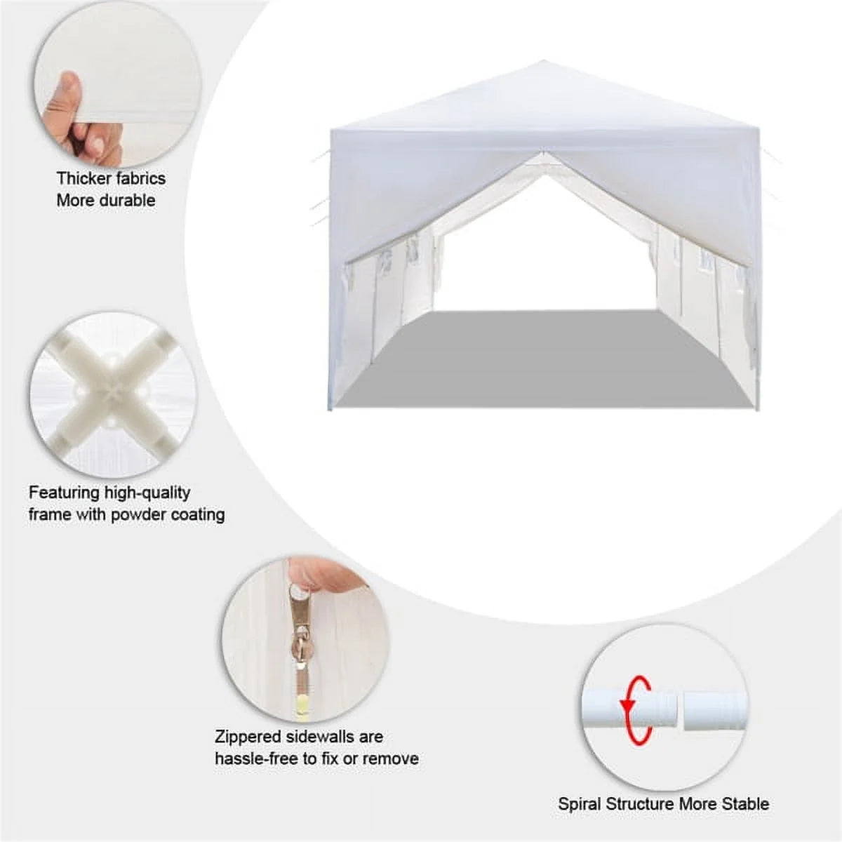 3 x 9m Eight Sides Two Doors Waterproof Tent Z661310