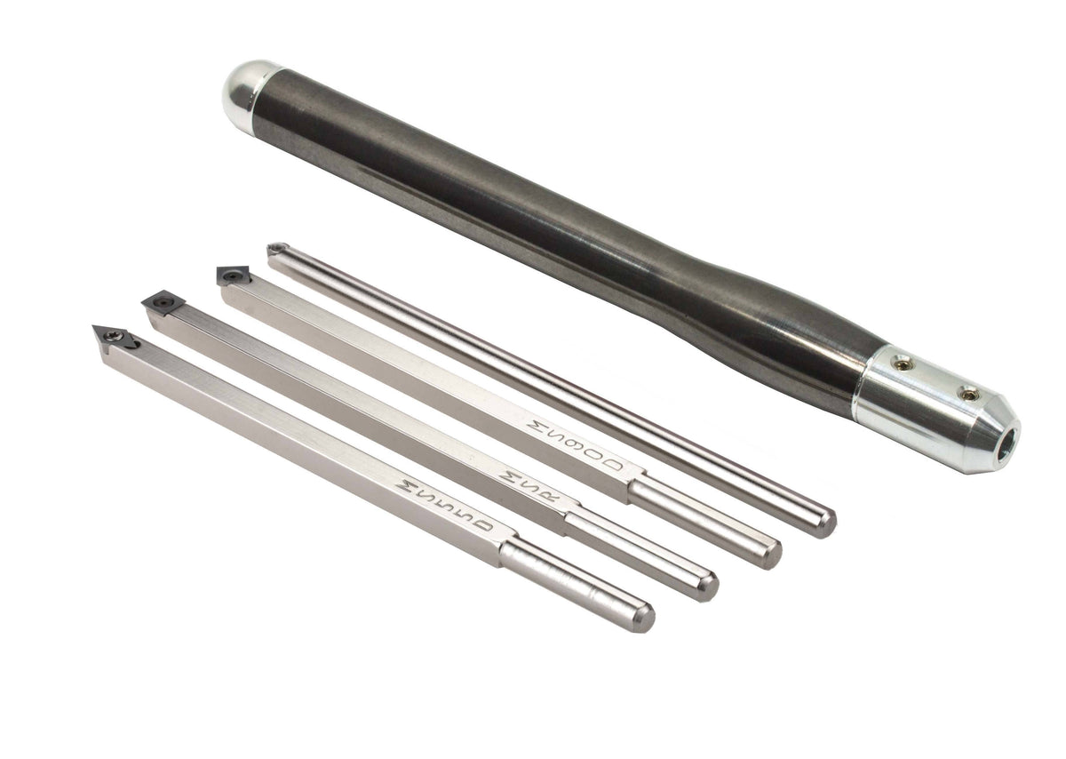 4 Pc Carbide Tipped Woodturning Lathe Tools with Handle Q980