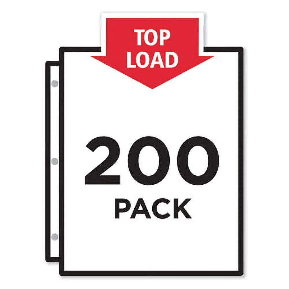 Poly Sheet Protectors, Letter, Nonglare, 200/box B204