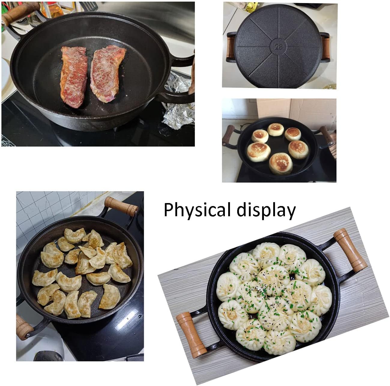 Cast Iron Skillet with Double Assist Handle A240