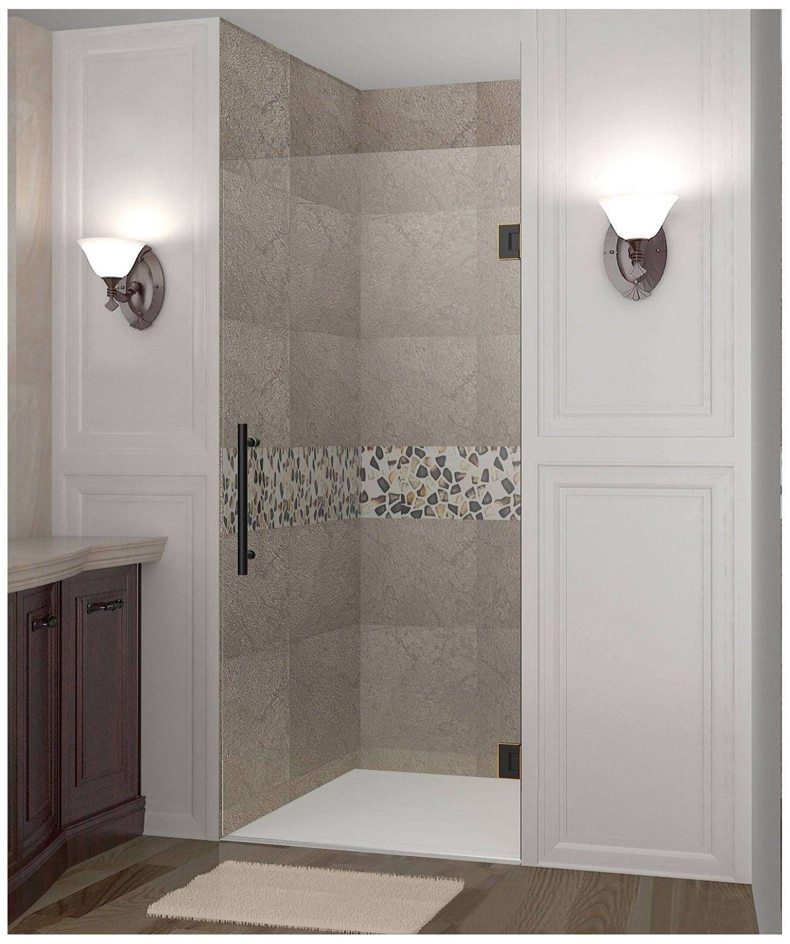 Oil Rubbed Bronze Frameless Hinged Shower Door P36647