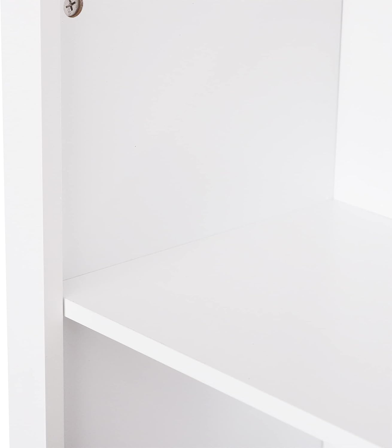 White 3-Tier Storage Cabinet with Double Door U919920