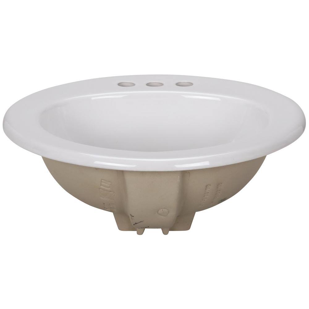 White Bathroom Sink L365