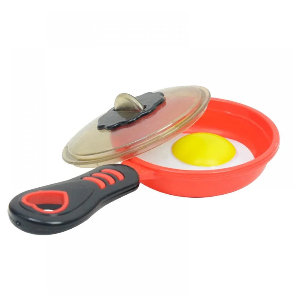 Pretend Play Kitchen Set with Cooktop, Pans, Play Food, Cooking Utensils X479