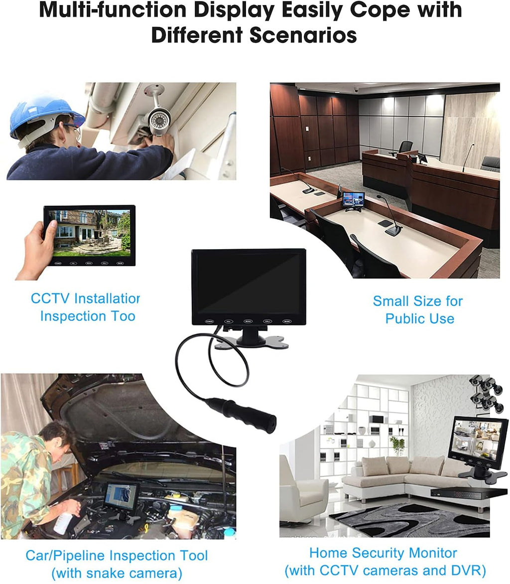 10.1 Inch LED Security Monitor with Remote Control Pack of 2 E5119