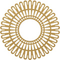 Gold PVC Pierced Ceiling Medallion U4487