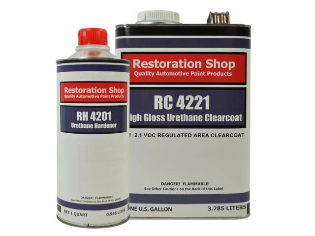 White Gallon Urethane Basecoat Clearcoat Car Paint Kit T6824