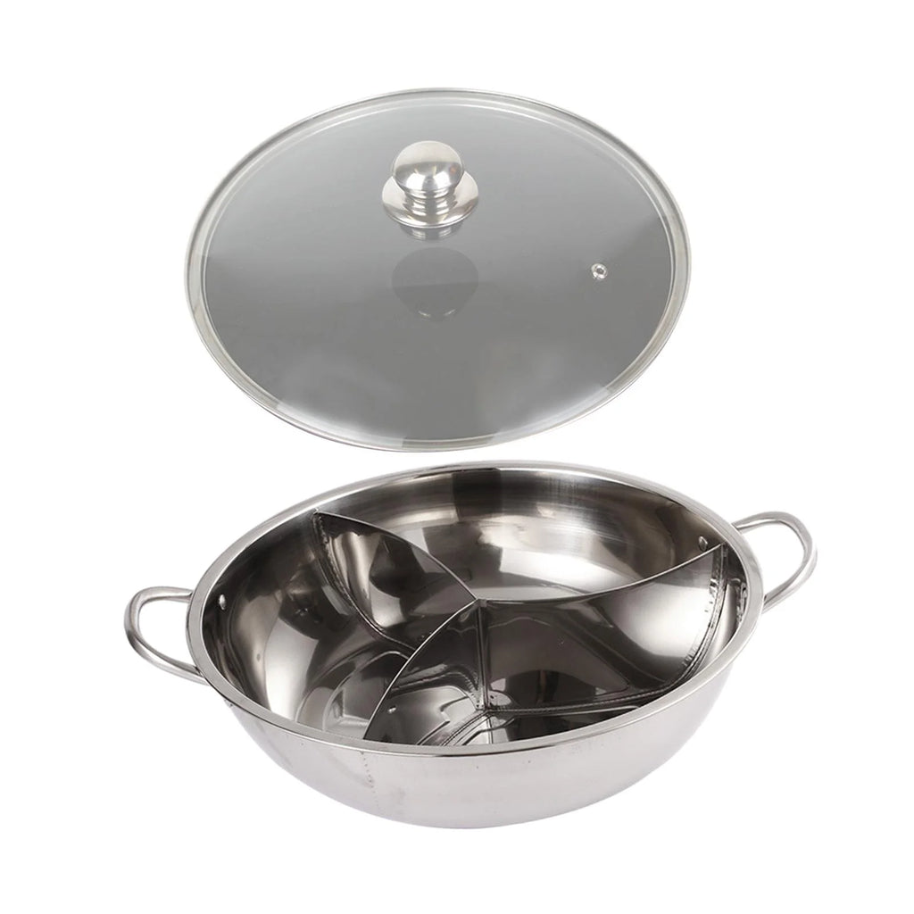 Three Sided Tabletop Hot Pot Cookware 31.2cm S2221