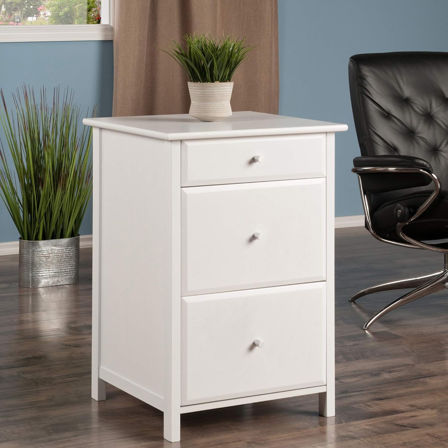 White File Cabinet D815