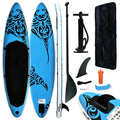 Inflatable Paddleboard Set with Oar, Fin, Hand Pump, Repair Kit and Carrying Bag X172