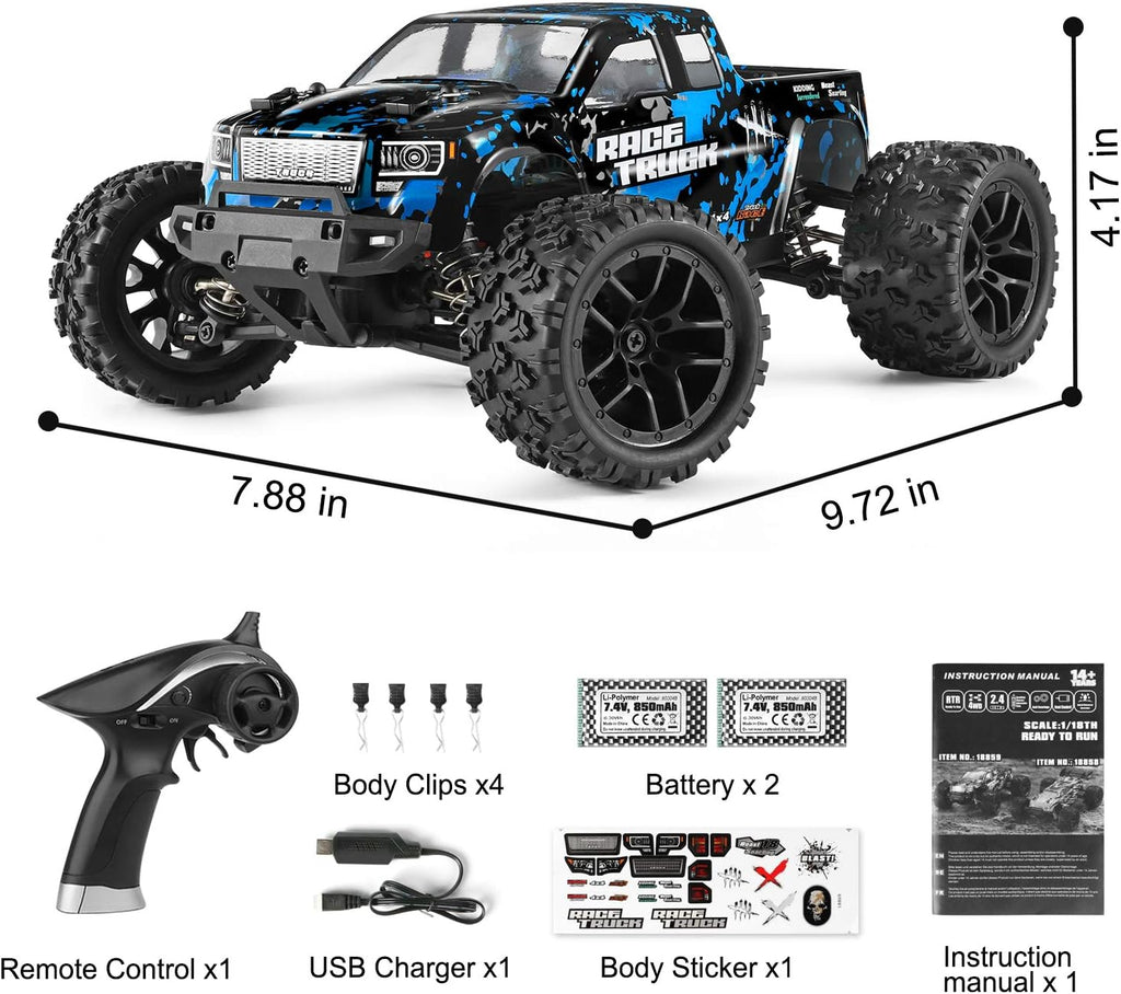 1/18 Scale 4WD RC Monster Truck Z5304