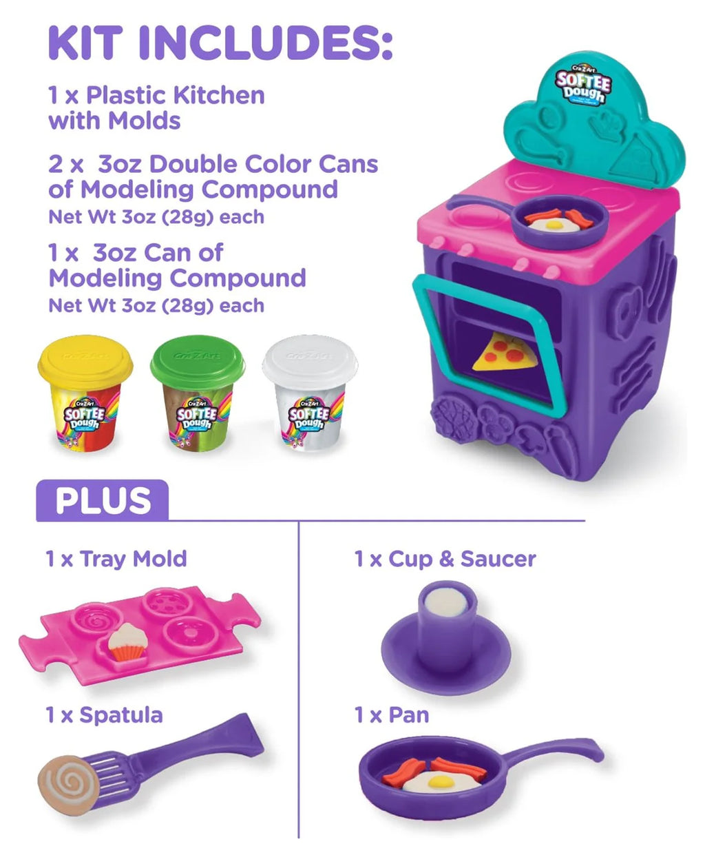 Cra-Z-Kitchen Activity Kit with Many Colors R982