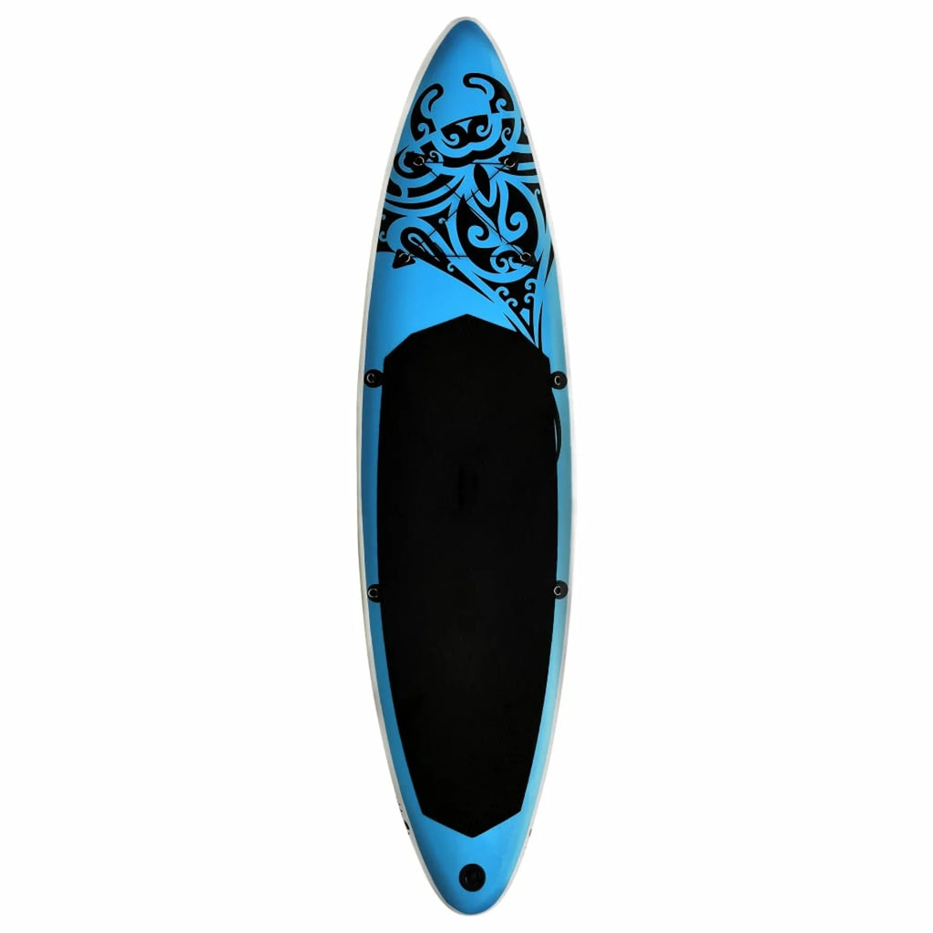 Inflatable Paddleboard Set with Oar, Fin, Hand Pump, Repair Kit and Carrying Bag X172