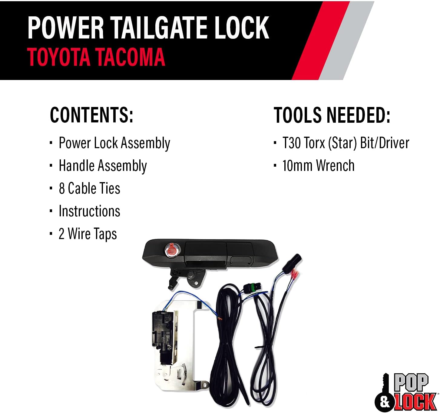 Black Power Tailgate Lock K833