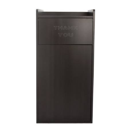 Black 40 Gallon Wood Trash Can Enclosure Q66271