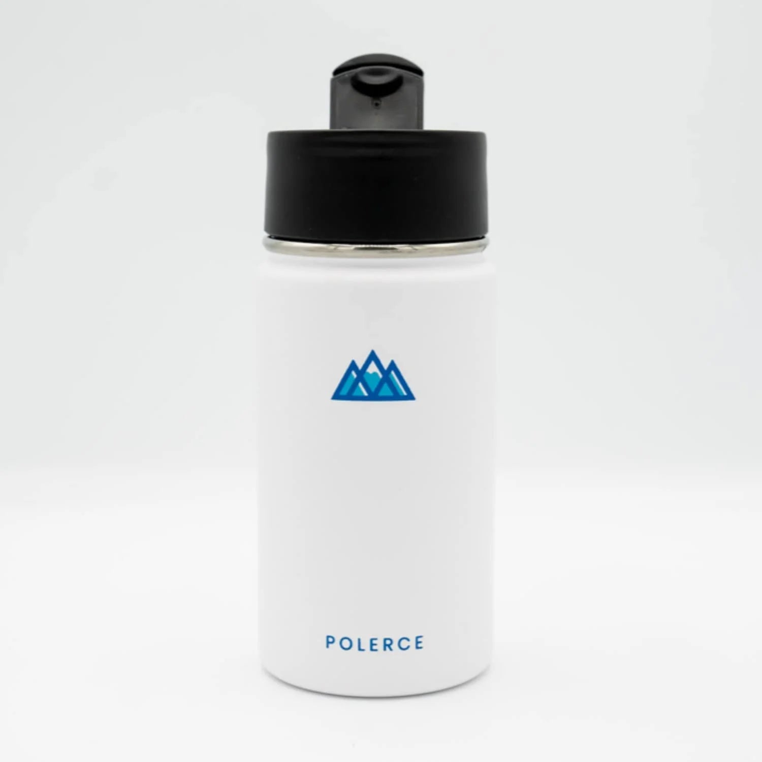 White 12 Oz Stainless Steel Vacuum Insulated Bottle with 3 Lids O471630