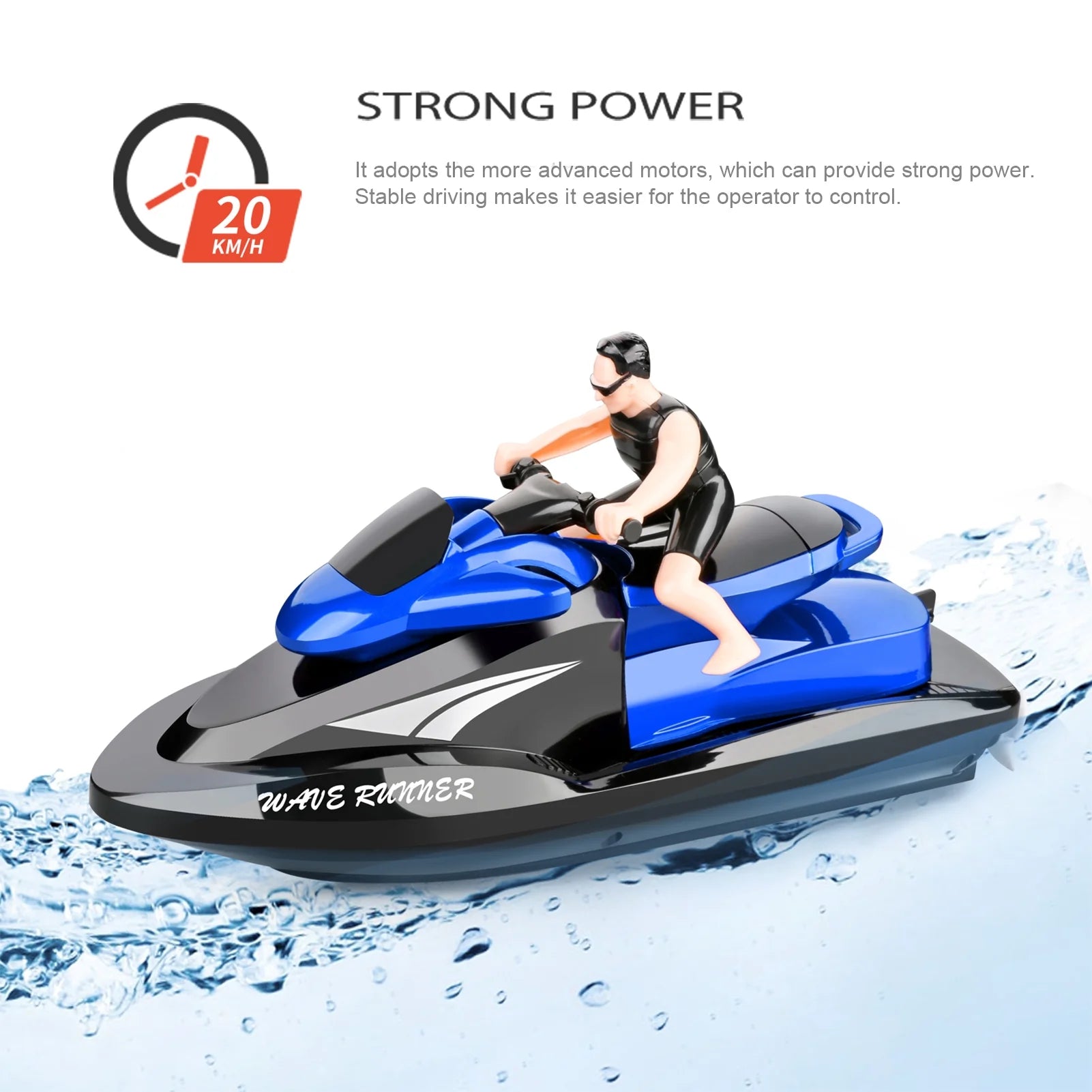RC Motorboat High Speed Remote Control Boat 2.4Ghz Waterproof N7658