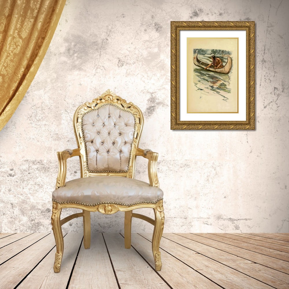 11x14 Gold Ornate Wood Framed Museum Art Print S322792