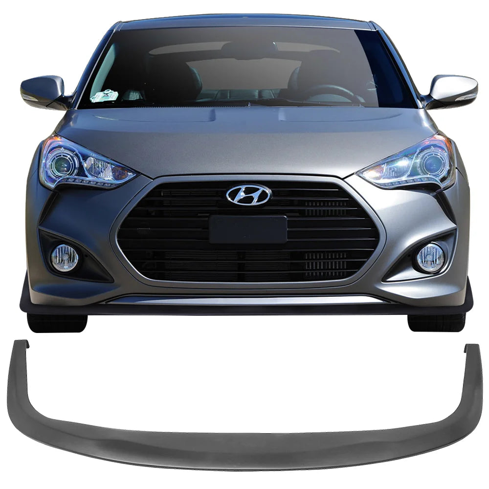 Front Bumper Lip Spoiler Unpainted Black PU Poly Urethane Z152
