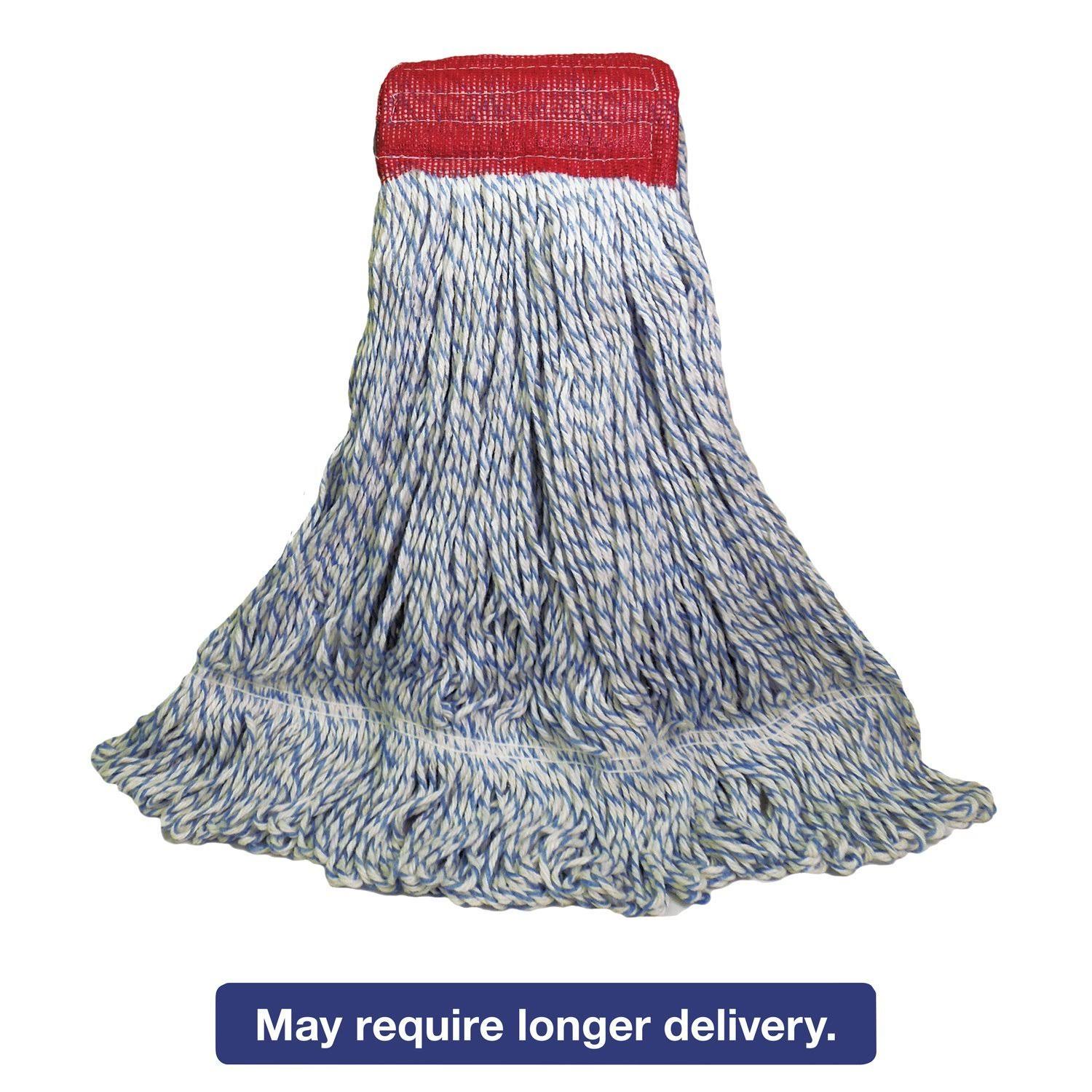 White-Blue Large Rayon-Polyester Mop Head N1454