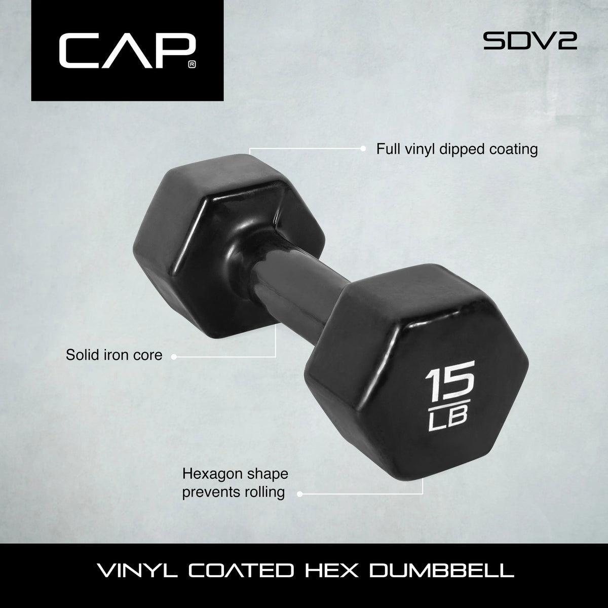 6 Pound Pair Vinyl Coated Dumbbells L772349