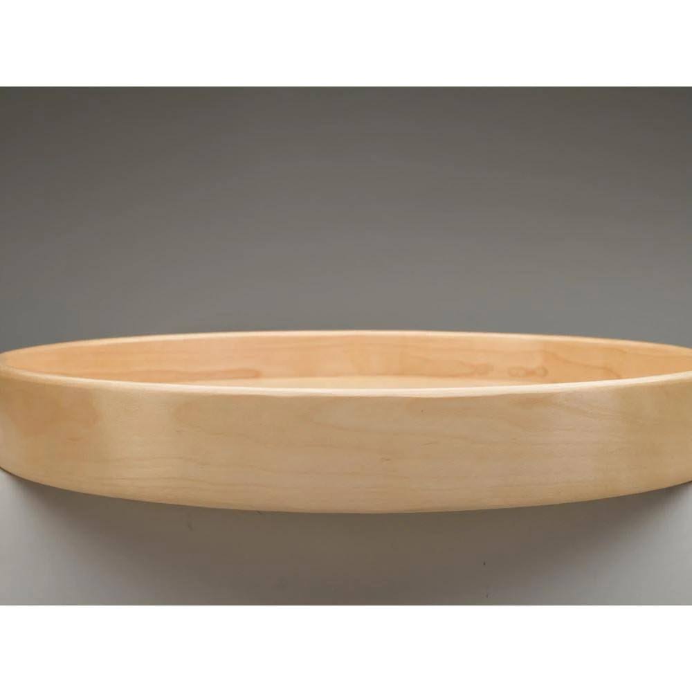 20 inch Natural Wood 2 Shelf Lazy Susan J32394