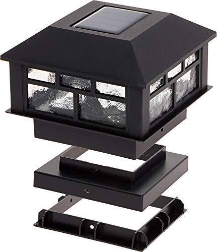 6 Pack Solar Powered Post Cap Light for 4x4 or 5x5 Posts X401